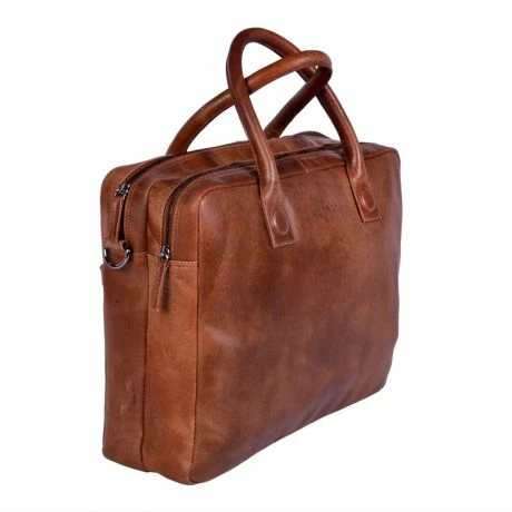 DSTRCT Fletcher Street Business Laptoptas 15.6'' Cognac 5 DSTRCT Fletcher Street Business Laptoptas 15.6'' Cognac - Afbeelding 3