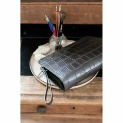 LouLou Essentiels Vintage Croco Silver Crossbody Black -NL Rugzak Verkoopwinkel 03crossbodyxs004s 001 8720143393310 loulou essentiels 5