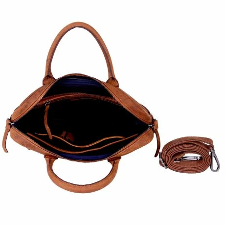 DSTRCT Wall Street Business Laptoptas 15.4'' Cognac 6 DSTRCT Wall Street Business Laptoptas 15.4'' Cognac - Afbeelding 4