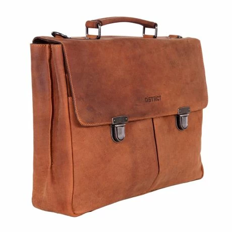 DSTRCT Wall Street A4 Business Aktetas Cognac 4 DSTRCT Wall Street A4 Business Aktetas Cognac - Afbeelding 2
