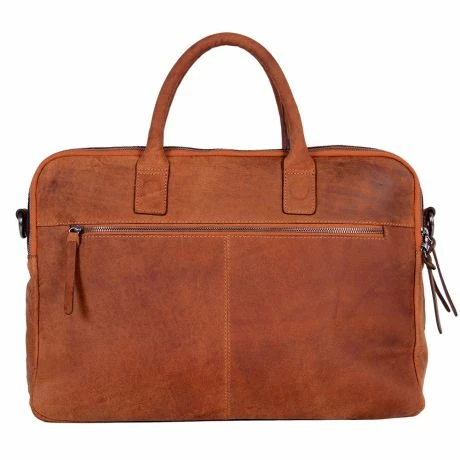 DSTRCT Wall Street Business Laptoptas 17'' Cognac 5 DSTRCT Wall Street Business Laptoptas 17'' Cognac - Afbeelding 3