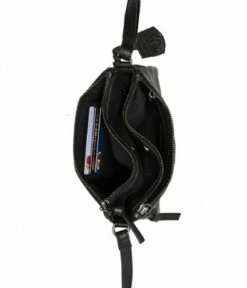 Burkely Just Jolie Double Zip Crossbody Bag Black New -NL Rugzak Verkoopwinkel 1000304.84 10 5 600 1