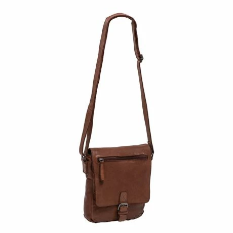 Daniel Ray Norwalk Crossbody Schoudertas Cognac 3 Daniel Ray Norwalk Crossbody Schoudertas Cognac