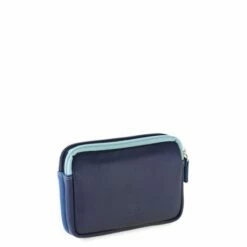 Mywalit Small Leather Double Zip Purse Portemonnee Denim 6 Mywalit Small Leather Double Zip Purse Portemonnee Denim -NL Rugzak Verkoopwinkel 1265 130 2