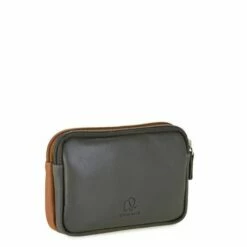 Mywalit Small Leather Double Zip Purse Portemonnee Caramel -NL Rugzak Verkoopwinkel 1265 157 2