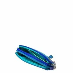 Mywalit Small Leather Double Zip Purse Portemonnee Seascape -NL Rugzak Verkoopwinkel 1265 92 3