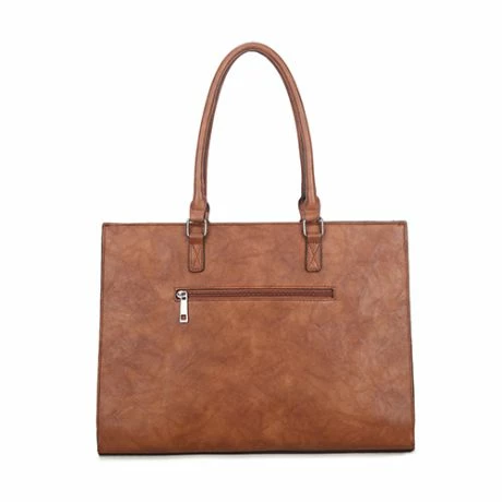 Wimona Franca Schoudertas Laptop 13.3" Cognac 6 Wimona Franca Schoudertas Laptop 13.3" Cognac - Afbeelding 4