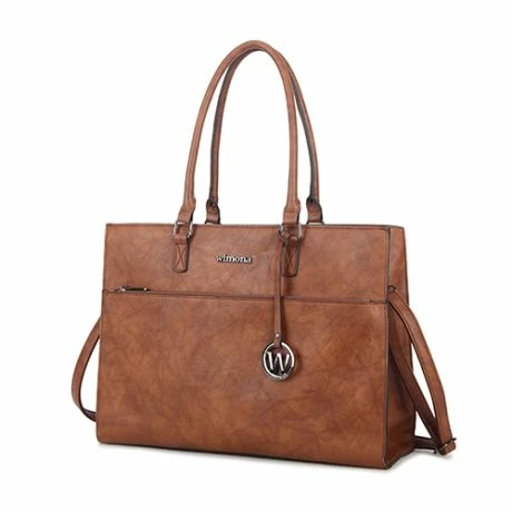 Wimona Franca Schoudertas Laptop 13.3" Cognac 4 Wimona Franca Schoudertas Laptop 13.3" Cognac - Afbeelding 2