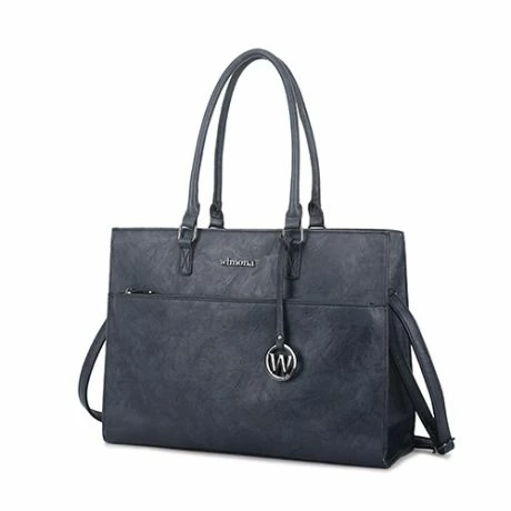 Wimona Franca Schoudertas Laptop 13.3" Dark Blue 4 Wimona Franca Schoudertas Laptop 13.3" Dark Blue - Afbeelding 2