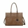 Wimona Franca Schoudertas Laptop 13.3" Taupe 2 Wimona Franca Schoudertas Laptop 13.3" Taupe -NL Rugzak Verkoopwinkel 1290 kleur taupe voorkant