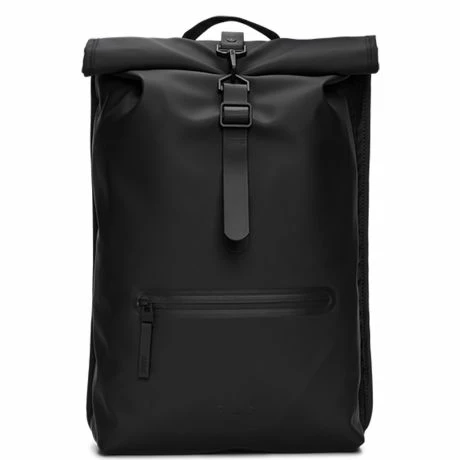 Rains Rolltop 16" Rucksack Black 3 Rains Rolltop 16" Rucksack Black