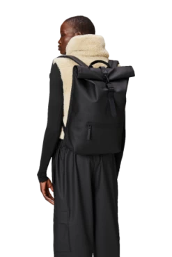 Rains Rolltop 16" Rucksack Black 11 Rains Rolltop 16" Rucksack Black -NL Rugzak Verkoopwinkel 13320 black women 1