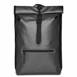 Rains Rolltop 16" Rucksack Metallic Grey