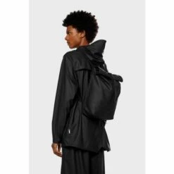 Rains Original Rolltop Rucksack Mini Black -NL Rugzak Verkoopwinkel 13610 black men 1