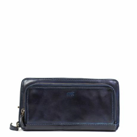 Bear Design Cow Lavato Demi Portemonnee Blue 3 Bear Design Cow Lavato Demi Portemonnee Blue