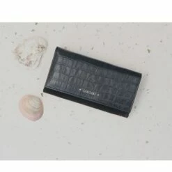 LouLou Essentiels SLB2F Classy Croc RFID Wallet Black -NL Rugzak Verkoopwinkel 149lgslb2f 001 3