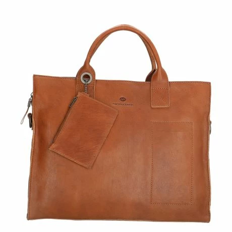 Micmacbags Golden Gate Laptop Schoudertas 15.6" Brown 3 Micmacbags Golden Gate Laptop Schoudertas 15.6" Brown