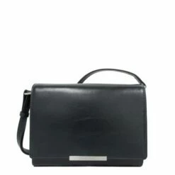 Claudio Ferrici Classico Fold-Over Schoudertas Navy