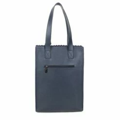 Wimona Paulina Shopper Darkblue -NL Rugzak Verkoopwinkel 1801 kleur donkerblauw achterkant
