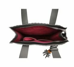 Wimona Paulina Shopper Grey -NL Rugzak Verkoopwinkel 1801 kleur grijs binnenkant