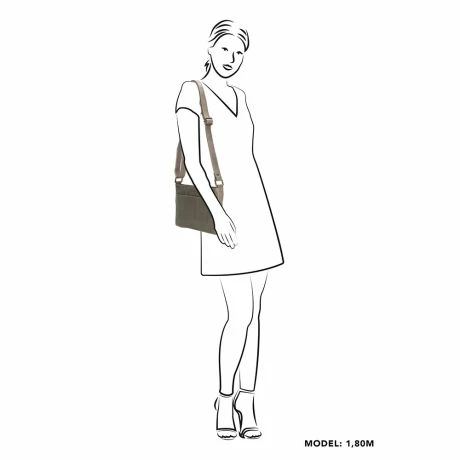 Micmacbags Porto Crossover Schoudertas Grijs 7 Micmacbags Porto Crossover Schoudertas Grijs - Afbeelding 5