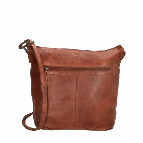 Hide & Stitches Paint Rock Schoudertas 18185 Cognac 3 Hide & Stitches Paint Rock Schoudertas 18185 Cognac