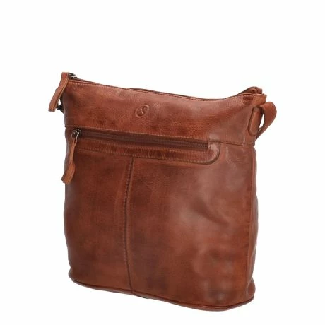 Hide & Stitches Paint Rock Schoudertas 18185 Cognac 4 Hide & Stitches Paint Rock Schoudertas 18185 Cognac - Afbeelding 2