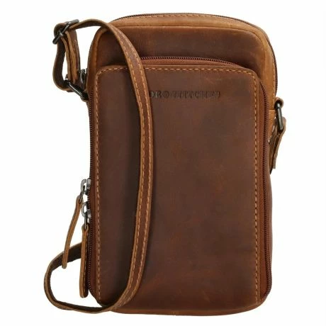 Hide & Stitches Japura Telefoontasje Cognac 3 Hide & Stitches Japura Telefoontasje Cognac