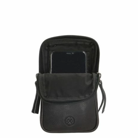 Hide & Stitches Paint Rock Telefoontasje 18632 Zwart 6 Hide & Stitches Paint Rock Telefoontasje 18632 Zwart - Afbeelding 4