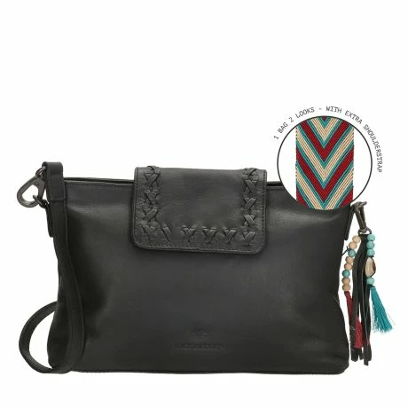 Micmacbags Friendship Schoudertasje Zwart 3 Micmacbags Friendship Schoudertasje Zwart