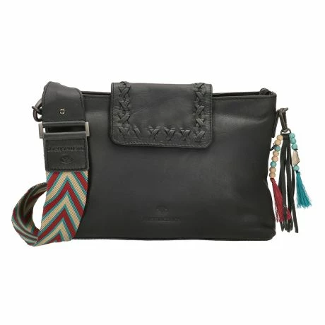 Micmacbags Friendship Schoudertasje Zwart 4 Micmacbags Friendship Schoudertasje Zwart - Afbeelding 2