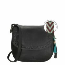 Micmacbags Friendship Klep Schoudertas Zwart