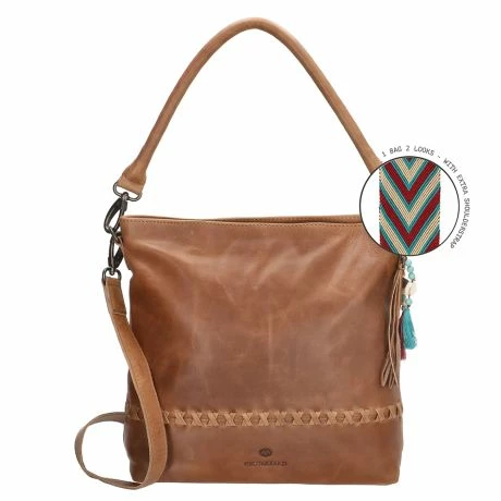 Micmacbags Friendship Hoge Schoudertas Bruin 3 Micmacbags Friendship Hoge Schoudertas Bruin