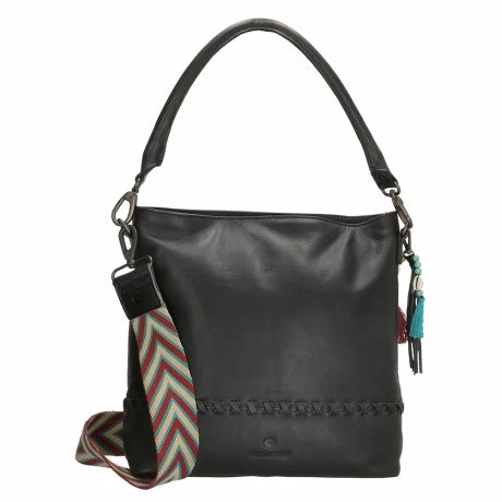 Micmacbags Friendship Hoge Schoudertas Zwart 4 Micmacbags Friendship Hoge Schoudertas Zwart - Afbeelding 2