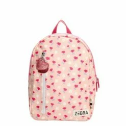 Zebra Girls Rugzak M Flowers Pink