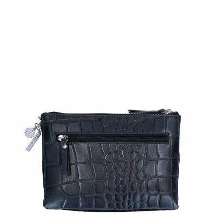 LouLou Essentiels Vintage Croco Crossbody Black 4 LouLou Essentiels Vintage Croco Crossbody Black - Afbeelding 2