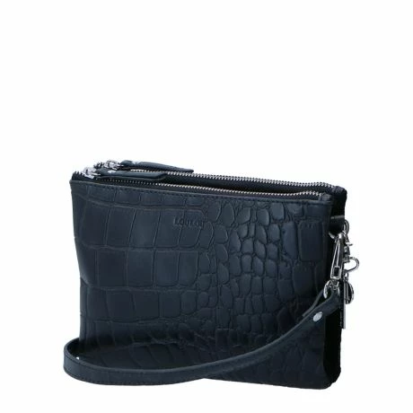 LouLou Essentiels Vintage Croco Crossbody Black 3 LouLou Essentiels Vintage Croco Crossbody Black