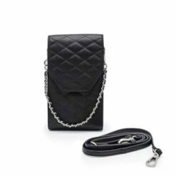 MOSZ Telefoontasje Quilted Black Brushed Silver -NL Rugzak Verkoopwinkel 1 52