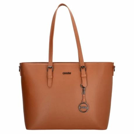 Charm London Birmingham Shopper 15.6" Cognac 4 Charm London Birmingham Shopper 15.6" Cognac - Afbeelding 2