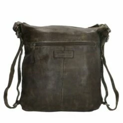 Hide & Stitches Paint Rock Schouder/ Rugtas 20075 Olijfgroen -NL Rugzak Verkoopwinkel 20075029 7