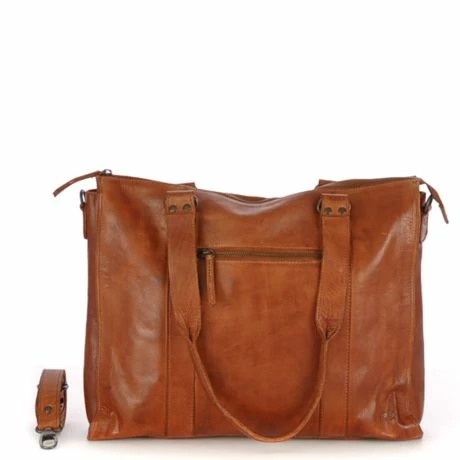 Bear Design Cow Lavato Mea Laptoptas 15" Cognac 4 Bear Design Cow Lavato Mea Laptoptas 15" Cognac - Afbeelding 2