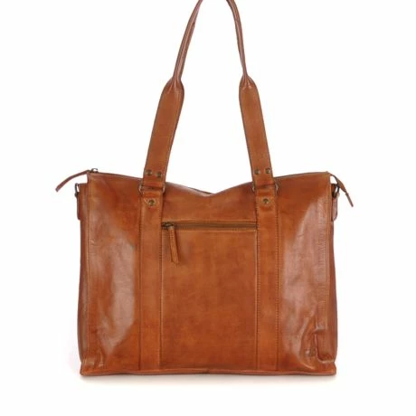 Bear Design Cow Lavato Mea Laptoptas 15" Cognac 5 Bear Design Cow Lavato Mea Laptoptas 15" Cognac - Afbeelding 3