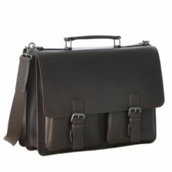 Leonhard Heyden Dakota Briefcase 2 Compartments Brown