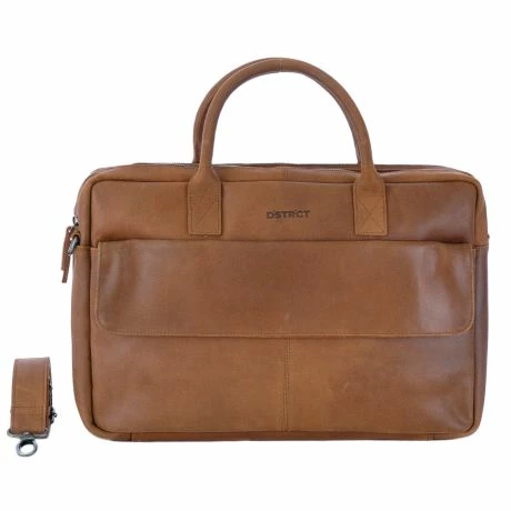 DSTRCT Special Laptopbag 2-vaks 17" Cognac 3 DSTRCT Special Laptopbag 2-vaks 17" Cognac