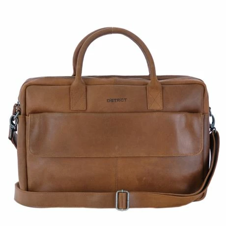 DSTRCT Special Laptopbag 2-vaks 17" Cognac 5 DSTRCT Special Laptopbag 2-vaks 17" Cognac - Afbeelding 3