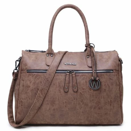 Wimona Fabiana One Schoudertas Cognac 3 Wimona Fabiana One Schoudertas Cognac