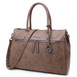 Wimona Fabiana One Schoudertas Cognac 7 Wimona Fabiana One Schoudertas Cognac -NL Rugzak Verkoopwinkel 2021 kleur cognac zijkant