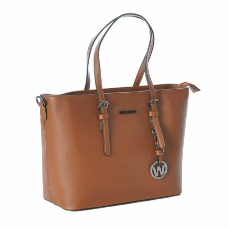 Wimona Kyara Schoudertas Cognac 5 Wimona Kyara Schoudertas Cognac - Afbeelding 3