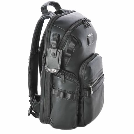 Tumi Alpha Bravo Navigation Leather Backpack Black 6 Tumi Alpha Bravo Navigation Leather Backpack Black - Afbeelding 4