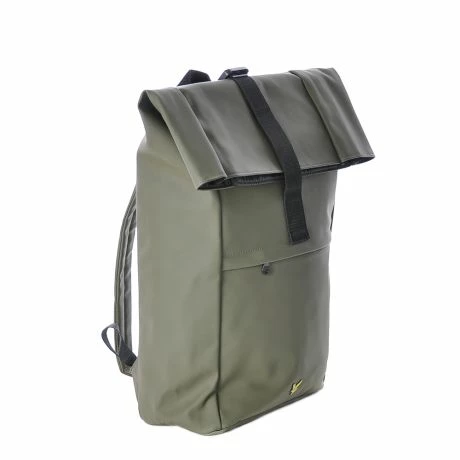 Lyle & Scott Coated Rolltop Backpack Olive 4 Lyle & Scott Coated Rolltop Backpack Olive - Afbeelding 2
